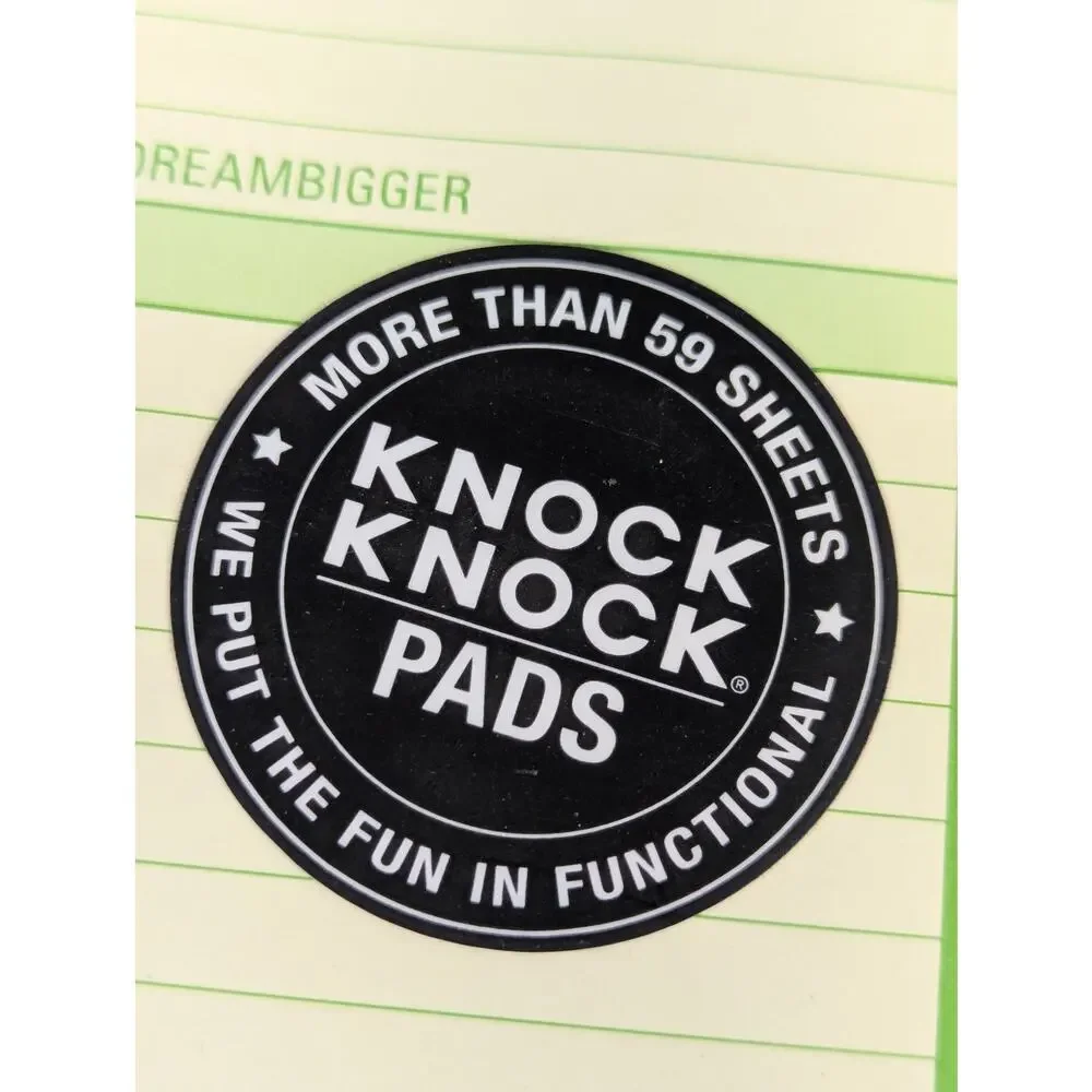 Knock Knock To Do Notepad Goals Daily Weekly Planner Gift Humor Graduation Fun